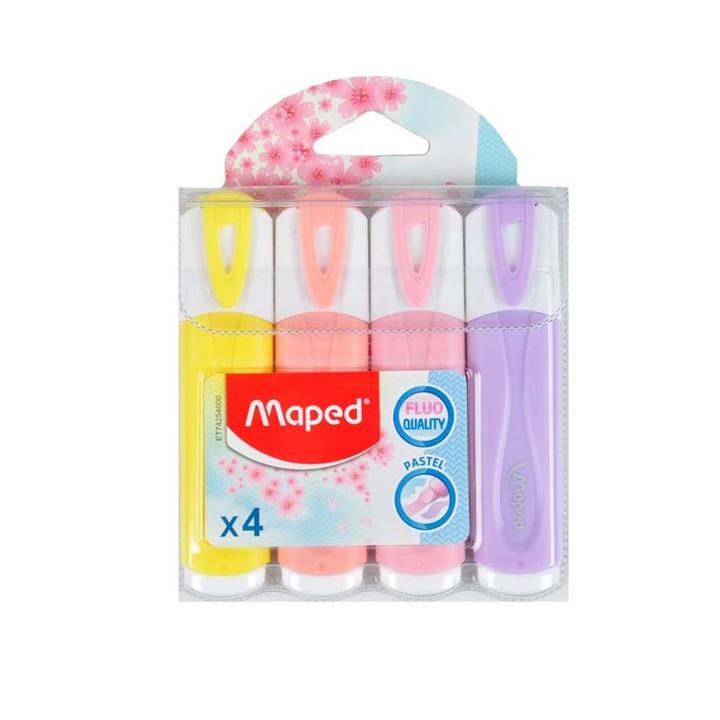 ماژیک علامت گذار مپد مدل pastel کد 146844 بسته 4 عددی